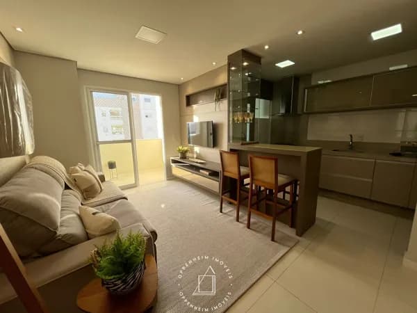 Apartamento no Centro de Tubarão todo mobilado e decorado.