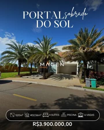 Sobrado no Portal do Sol Green - Casa Brise 520 m²