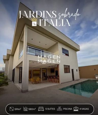 SOBRADO À VENDA NO JARDINS ITÁLIA - GOIÂNIA/GO
