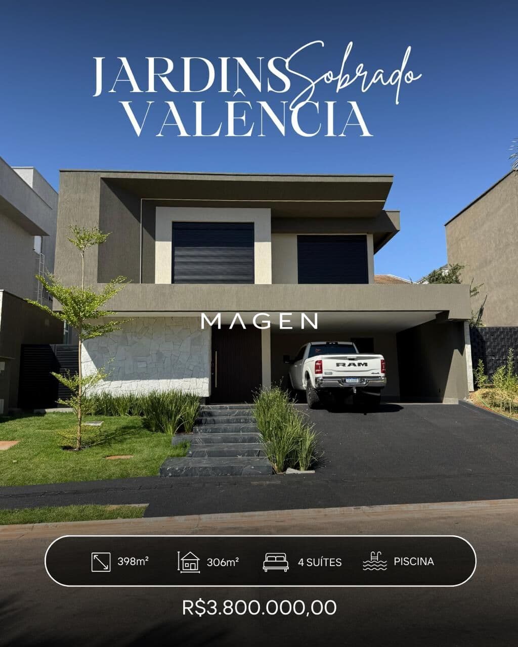 Sobrado de Alto Padrão no Jardins Valência – Imóvel Novo e Nunca Habitado
