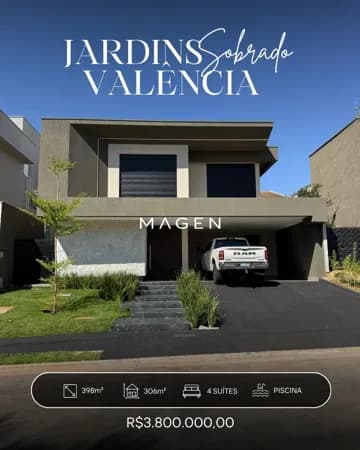 Sobrado de Alto Padrão no Jardins Valência – Imóvel Novo e Nunca Habitado