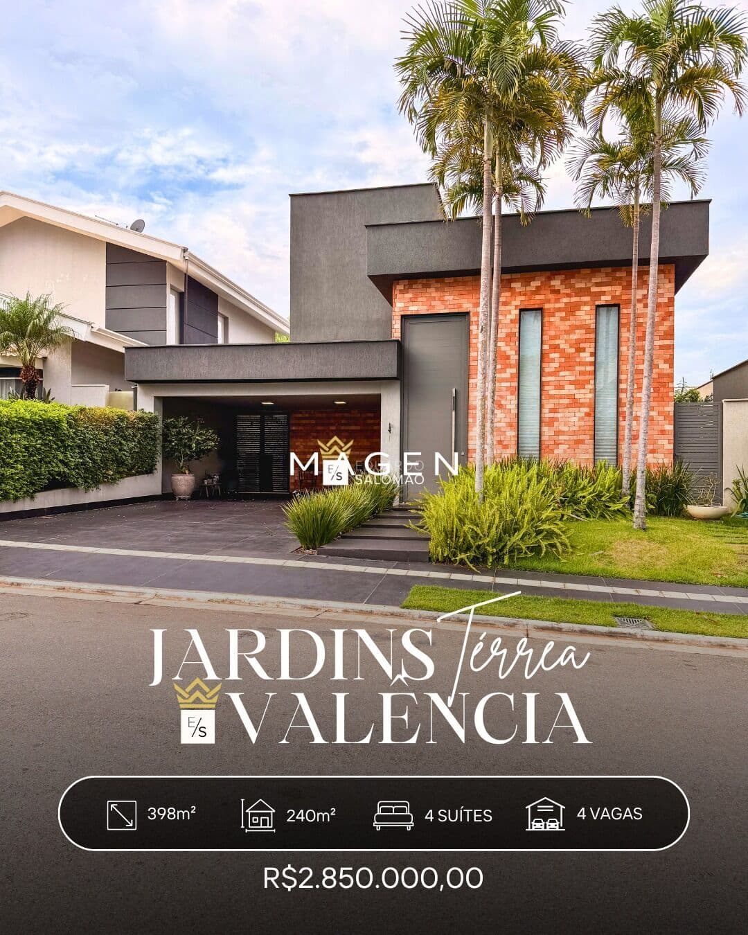Casa magnífica no Jardins ValênciA - 240m², 4 suítes!