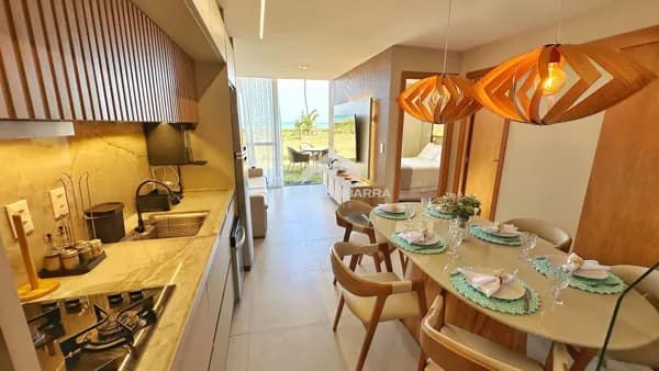 Apartamento 3/4 Duplex Térreo no Naia – Alphaville Guarajuba – Vista Mar