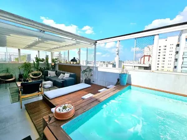Cobertura 239m, 4 quartos, 2 vagas no Campo Belo São Paulo
