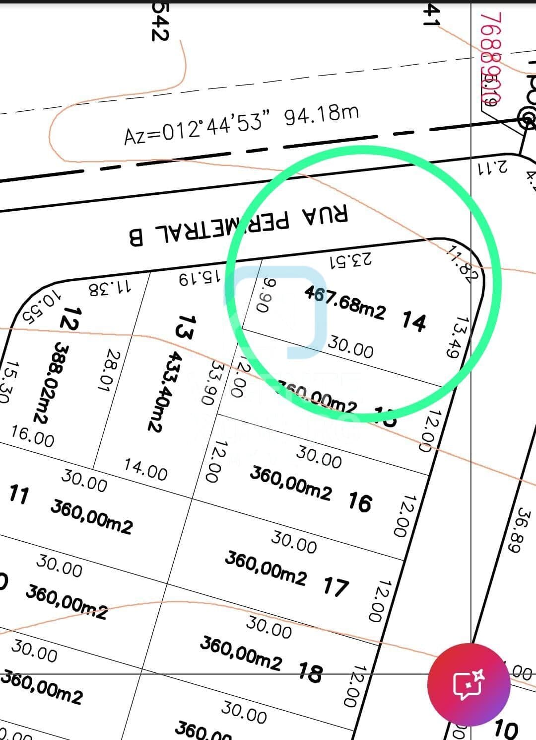 Terreno em condomínio fechado 360 m²