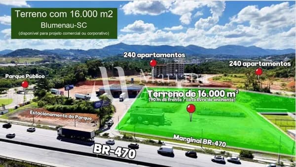 Lote/Terreno em Blumenau - Salto do Norte