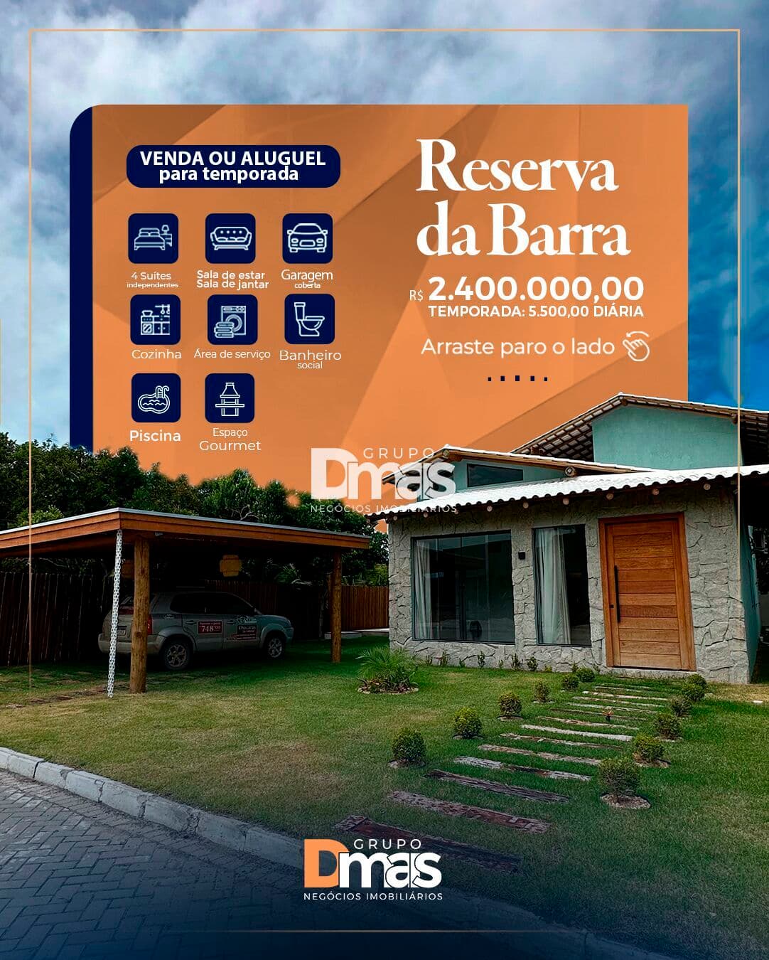 Casa no Condomínio Reserva da Barra - Prado - 2.400.000,00