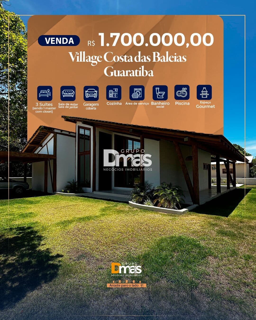 Casa no Condomínio Village Costa das Baleias - 1.700.000,00