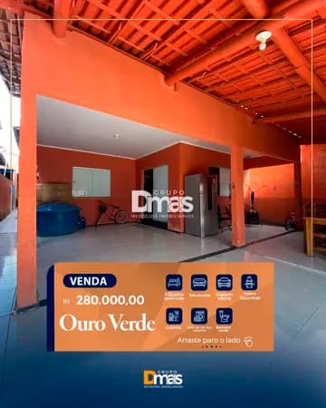 Casa Padrão no Ouro Verde - 280 mil