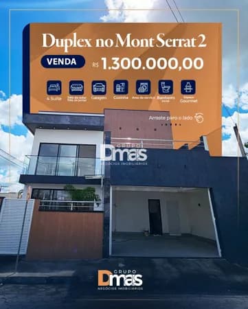 Duplex de Alto Padrão no Condomínio Mont Serrat 2 – R$ 1.300.000