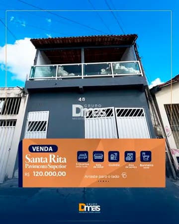 Duplex Pavimento Superior no Santa Rita - 120 mil