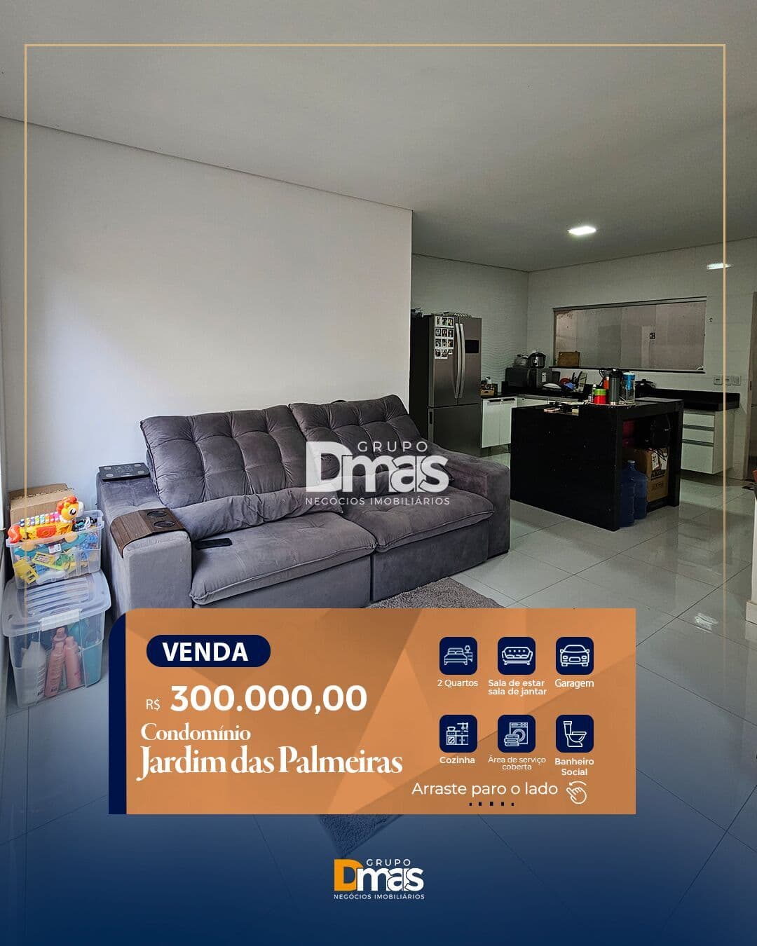 Casa no Condomínio Jardim das Palmeiras – R$ 300