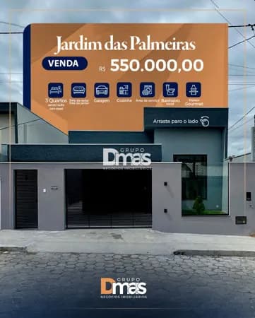 Casa no Condomínio Jardim das Palmeiras – R$ 550.000