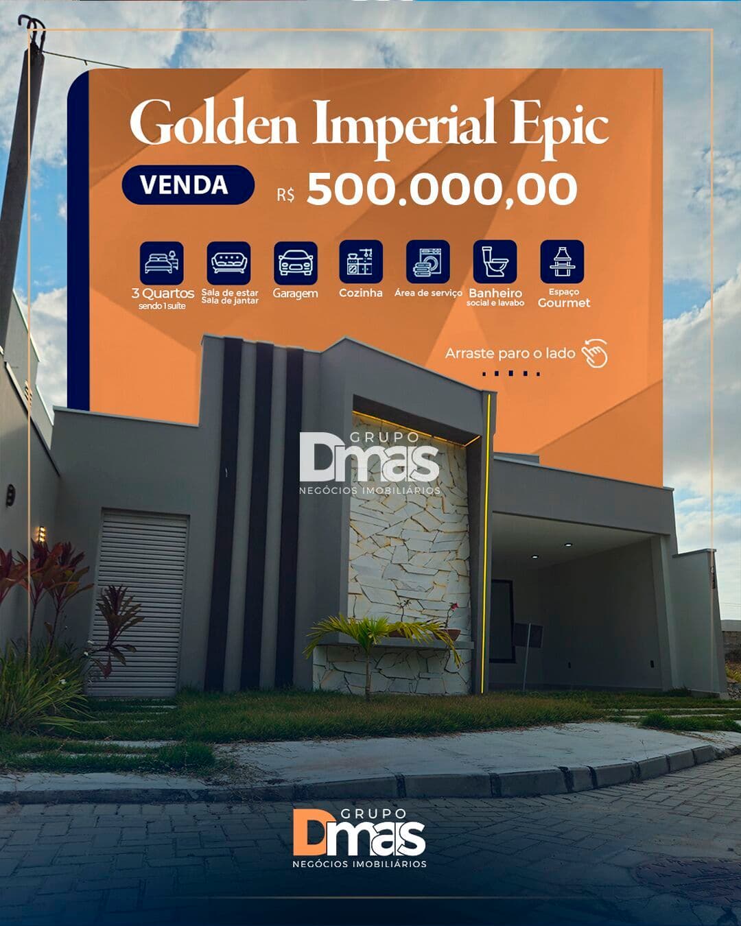 Casa à venda no Condomínio Golden Imperial Epic – R$ 500 MIL