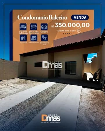 Casa no Condomínio Baleeiro - 350 mil