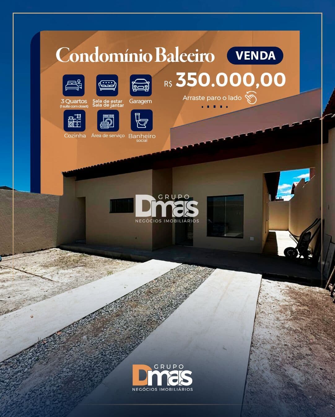 Casa no Condomínio Baleeiro - 350 mil