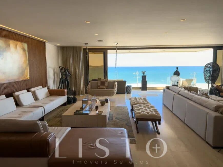 Apartamento Frente Mar na Vieira Souto | Andar Inteiro | 4 Quartos | Vista Permanente para Ipanema