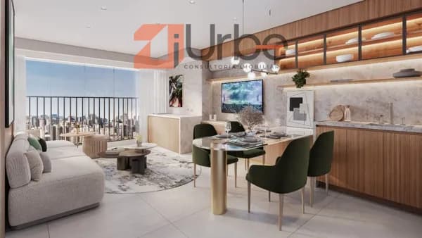Apartamento à venda na Vila Clementino com 48m², 1 suíte, 1 vaga