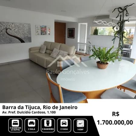 Espetacular Cobertura Duplex na Barra da Tijuca