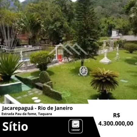 Fazenda/Sítios/Chácaras em Rio de Janeiro - Taquara
