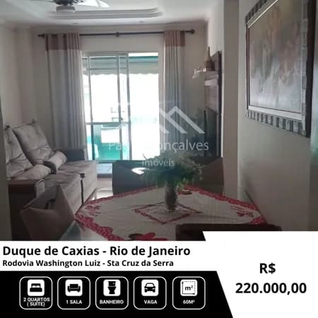 Apartamento em Duque de Caxias - Santa Cruz da Serra