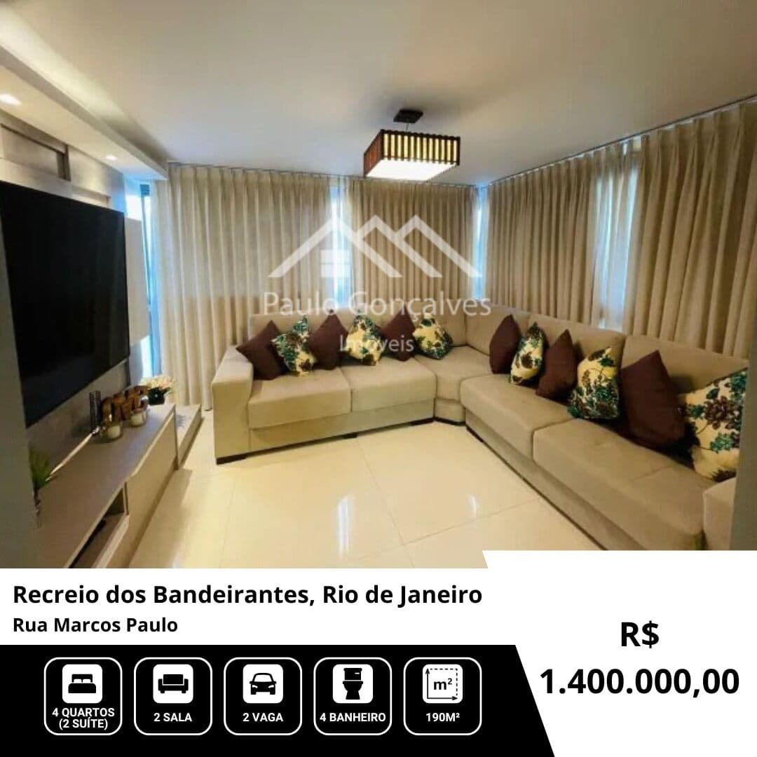 Magnífica Cobertura no Recreio dos Bandeirantes