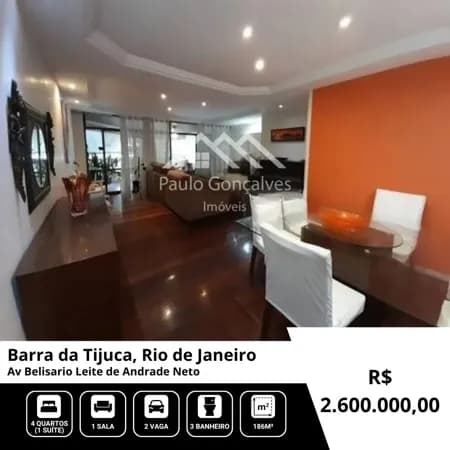 Lindíssimo apartamento na Barra da Tijuca