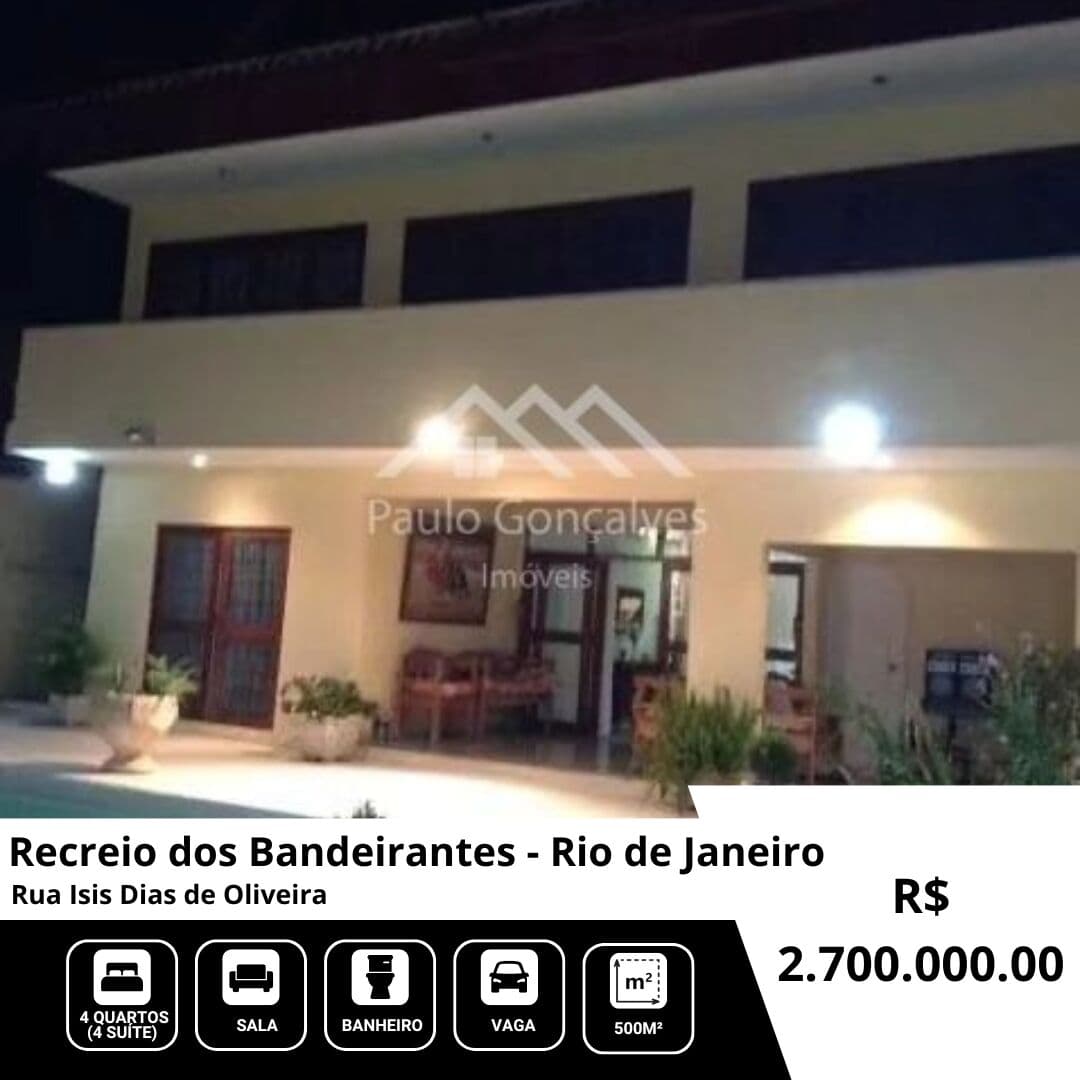 Casa em Rio de Janeiro - Recreio dos Bandeirantes