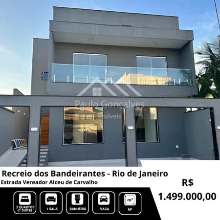 Sobrado em Rio de Janeiro - Recreio dos Bandeirantes