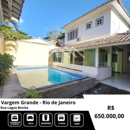 Sobrado em Rio de Janeiro - Vargem Grande