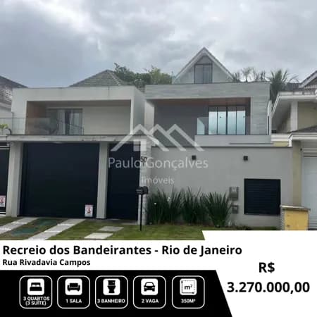 Casa em Rio de Janeiro - Recreio dos Bandeirantes