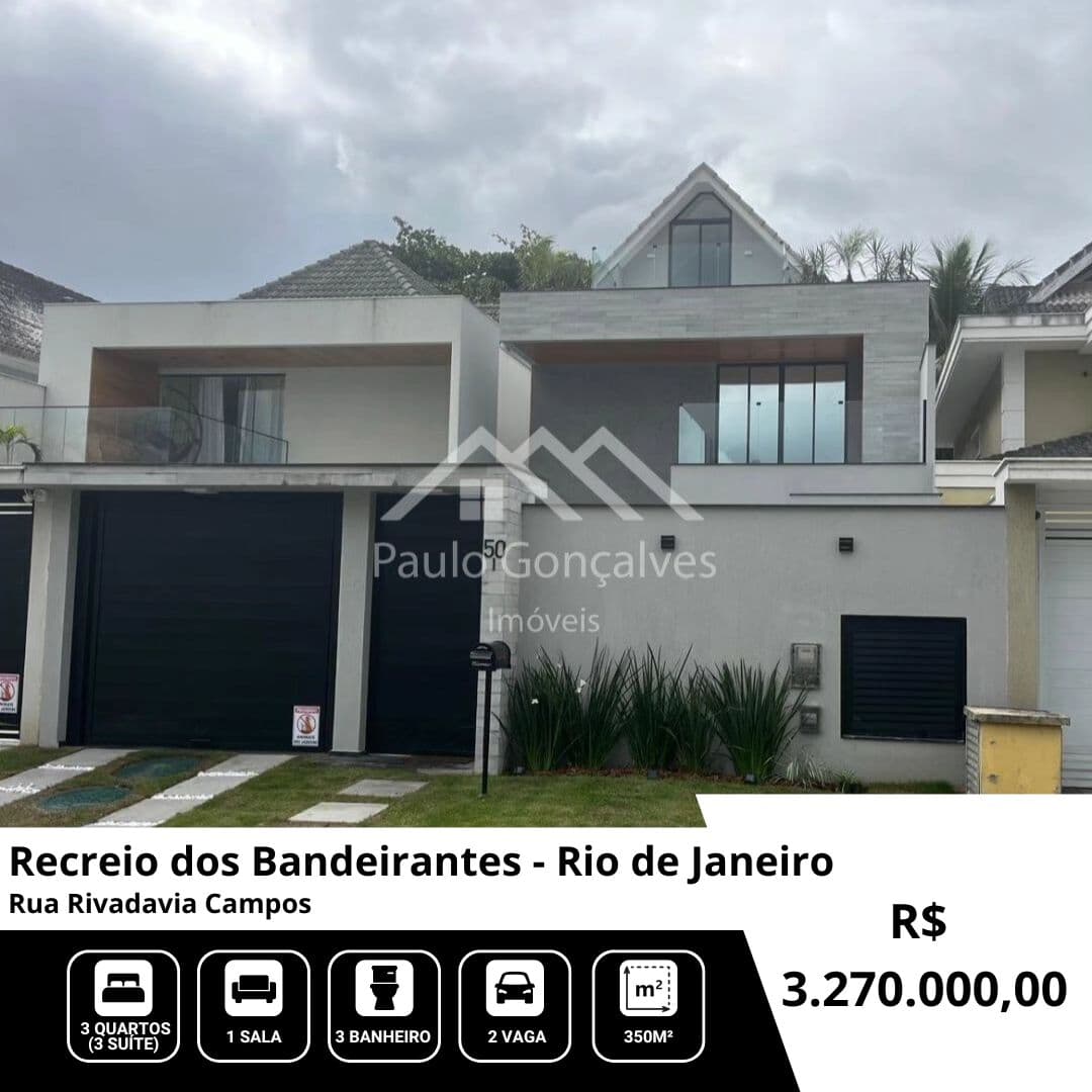 Casa em Rio de Janeiro - Recreio dos Bandeirantes