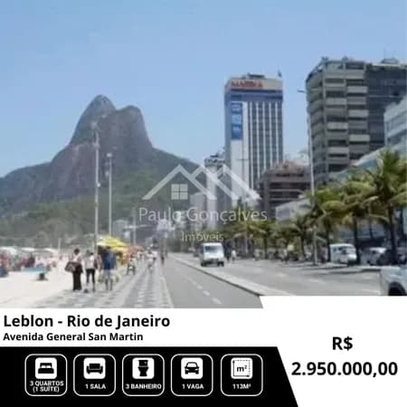 Excelente apartamento no Leblon