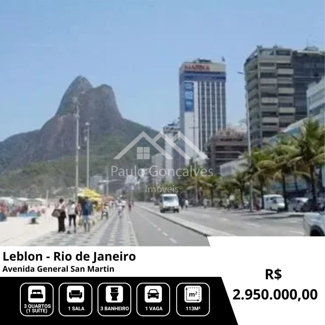 Excelente apartamento no Leblon