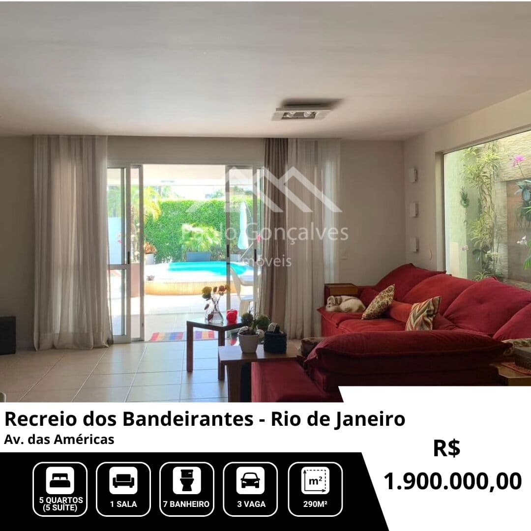Sobrado em Rio de Janeiro - Recreio dos Bandeirantes