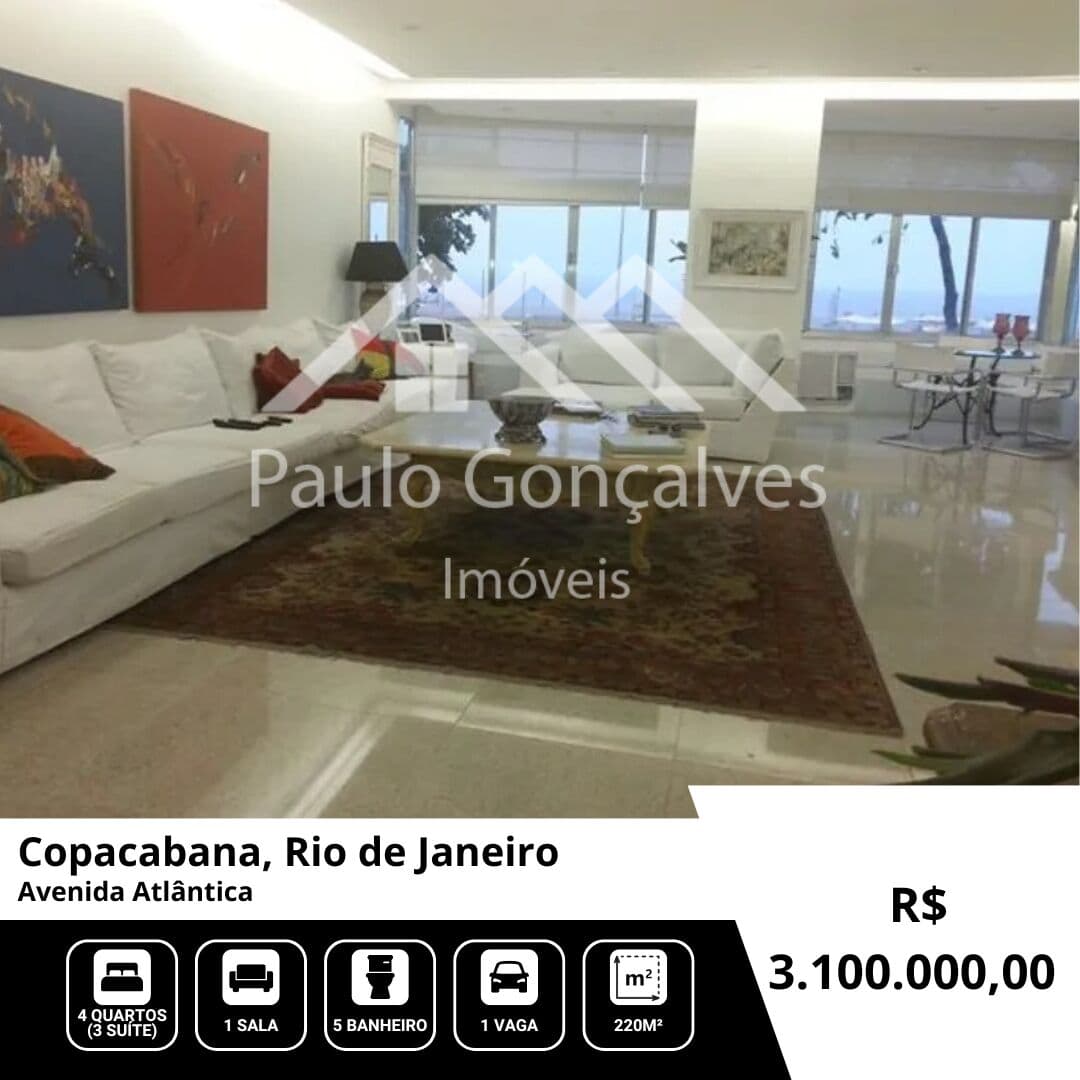 Lindíssimo apartamento em Copacabana
