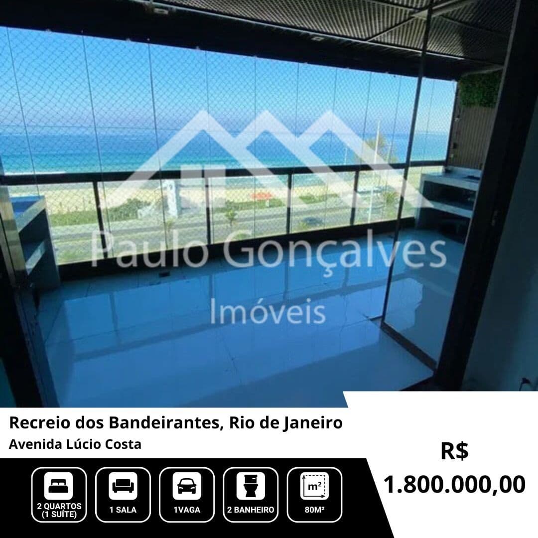 Apartamento no Recreio dos Bandeirantes, Frontal Mar