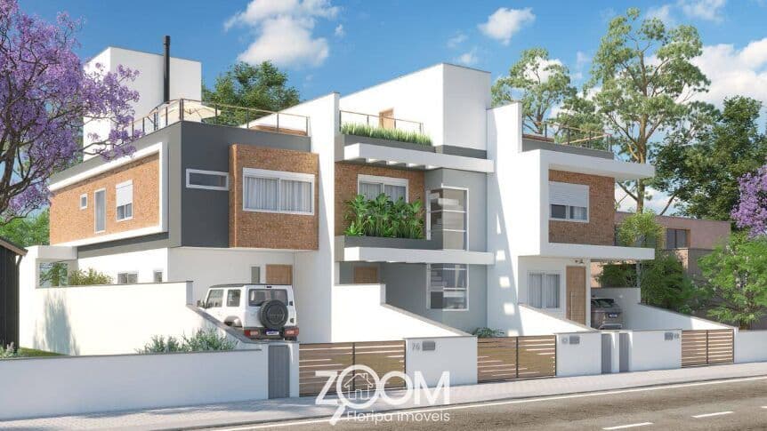 Residencial Curação – Casas em Construção no Campeche de 3 dormitórios e Rooftop