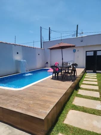 Casa á venda com piscina e churrasqueira em Balneário Jequitibá, Itanhaém/SP