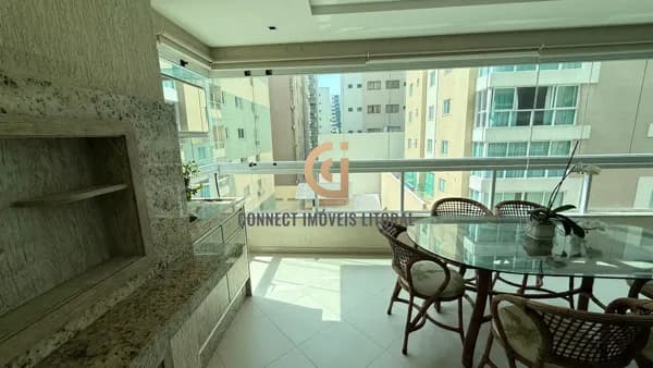 Apartamento no Villa do Mar 4 suítes mobiliado – Meia Praia, Itapema