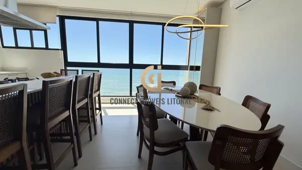 Apartamento Mobiliado com 3 Suítes e Vista Mar no Centro de Itapema – Quadra Mar