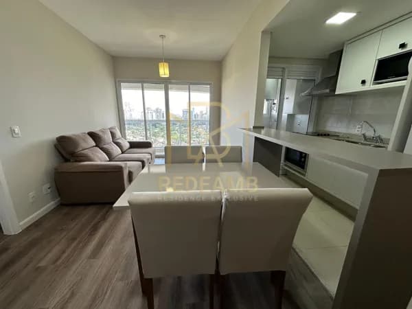 Locação de Apartamento de 50m2 no Condomínio Novare em Alphaville – Vista Panorâmica, Mobiliado e Decorado