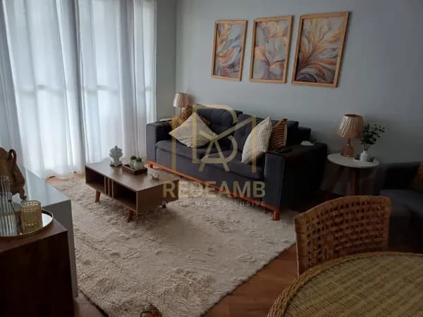 Apartamento Alto Padrão a Venda com 101m², 3 dormitórios sendo 1 suíte, mobiliado - Condomínio Bosque Tamboré - Santana de Parnaíba/SP