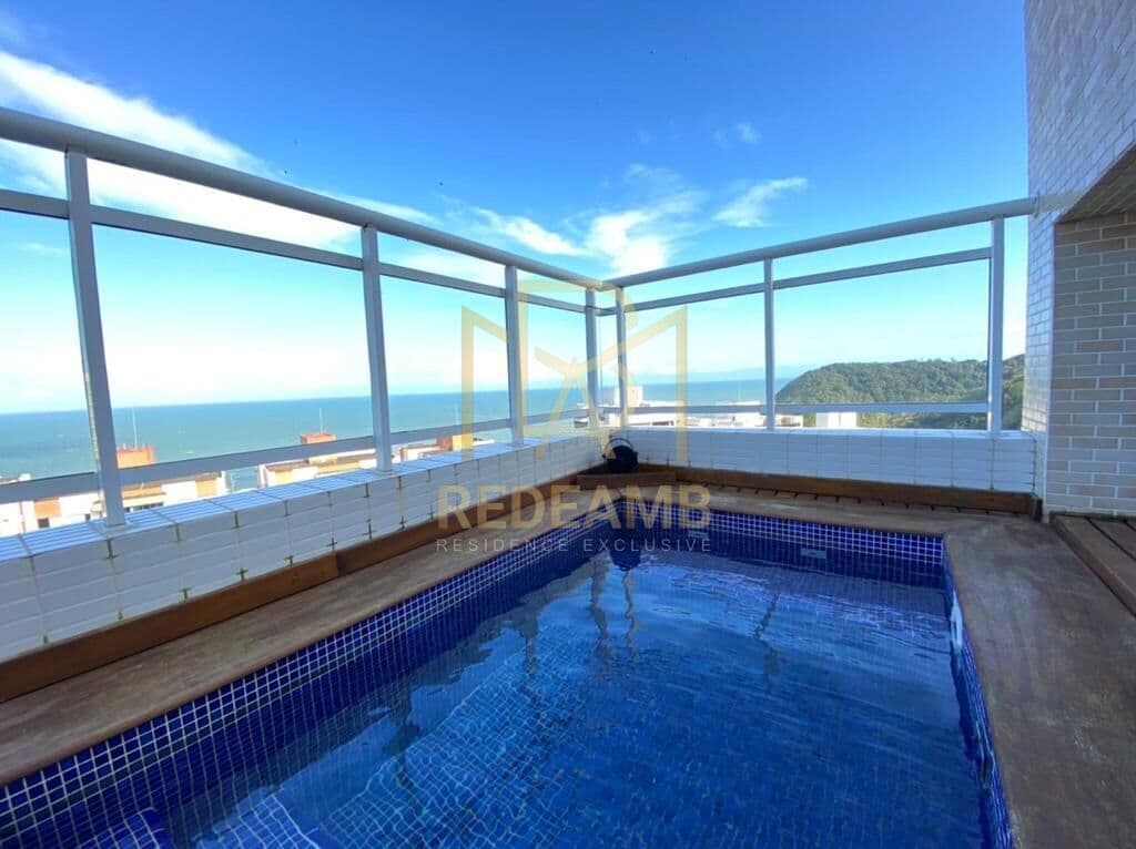 Cobertura Duplex a Venda com 289m2 e 4 Suítes no Condomínio Enseada Verdemar no Guarujá