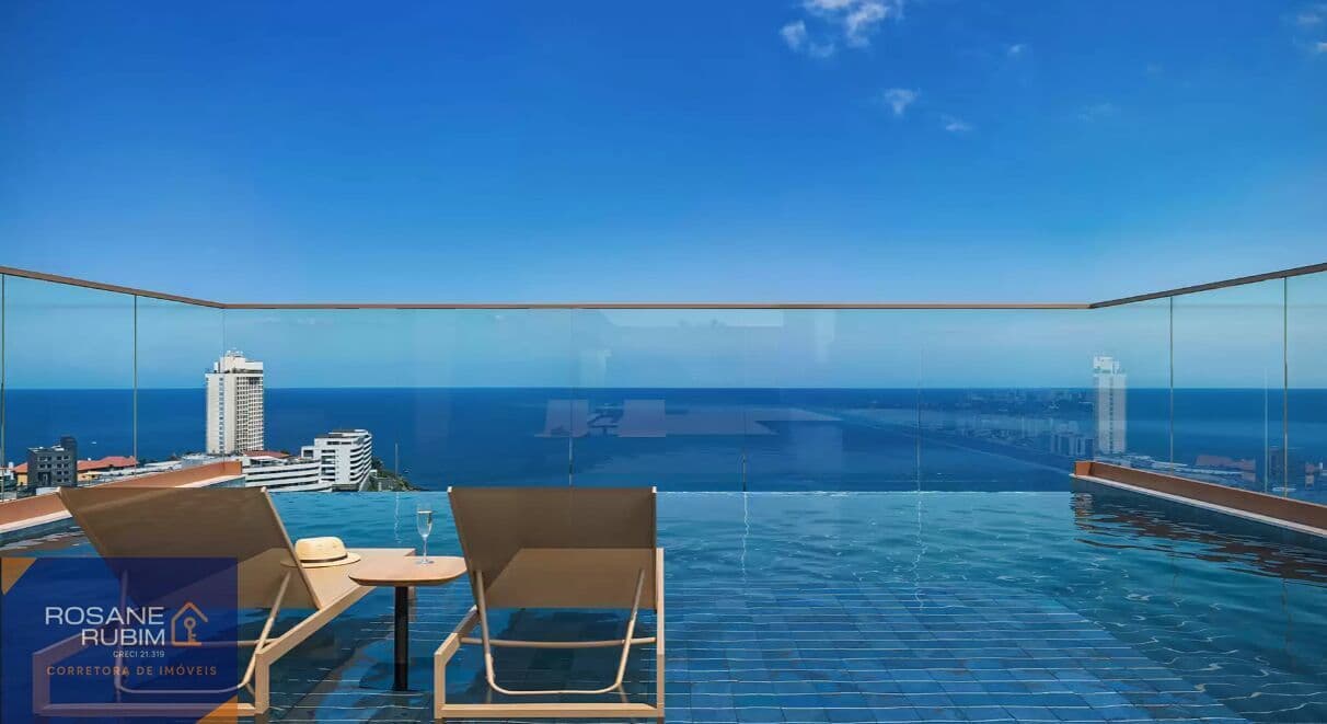 Fantástico Rivê com 3 ou 4 quartos vista mar, no Rio Vermelho - Salvador-BA