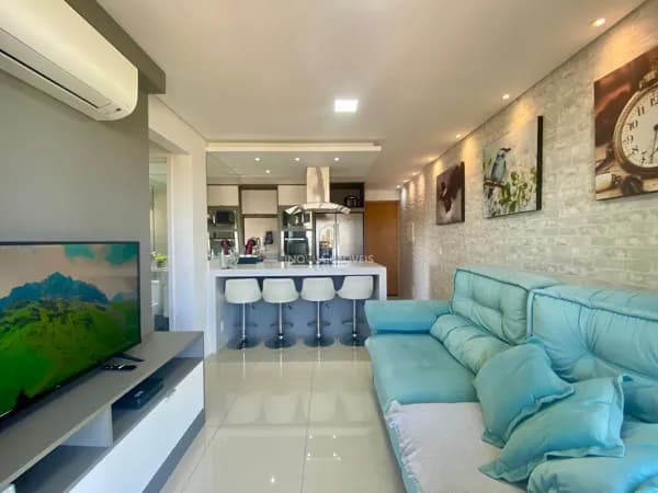 Apartamento totalmente mobiliado e climatizado, pronto para morar!