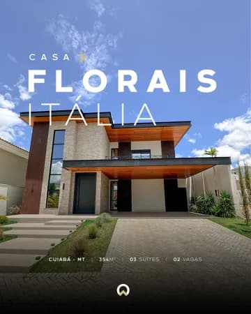 Sobrado contemporâneo no Florais Itália