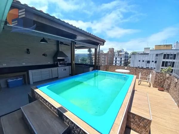 Cobertura Excelente de Frente/Terraço com área Gourmet e Piscina!