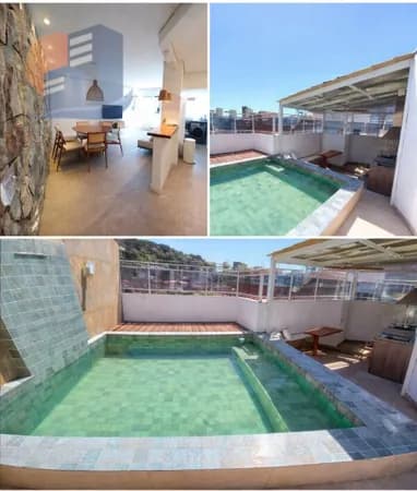 🏖️ Cobertura Reformada | Todos Ambientes Climatizados | Conforto e Lazer em um Só Lugar!