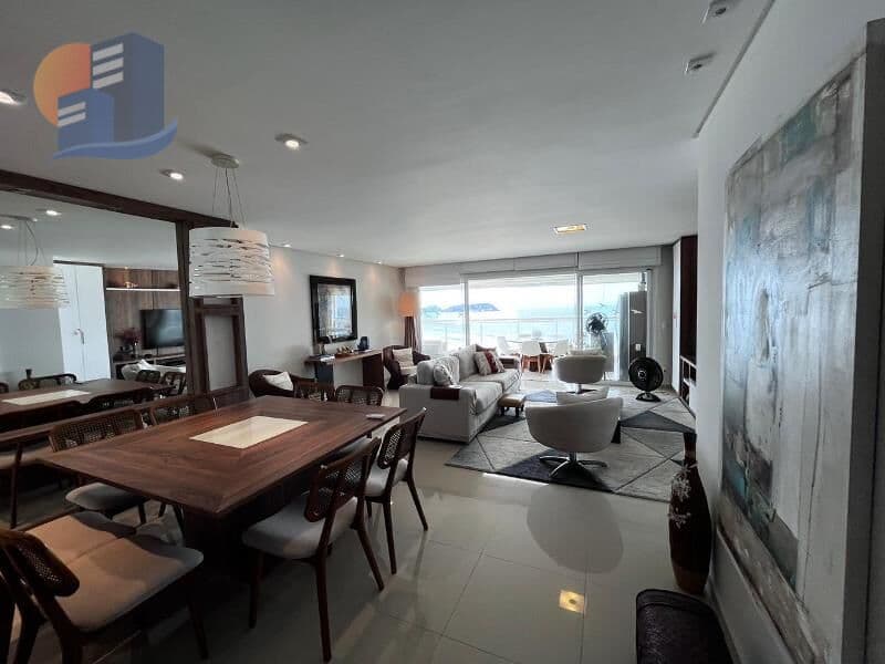 Pé na Areia Vista Privilegiada ao Mar Praia da Enseada - Guarujá.